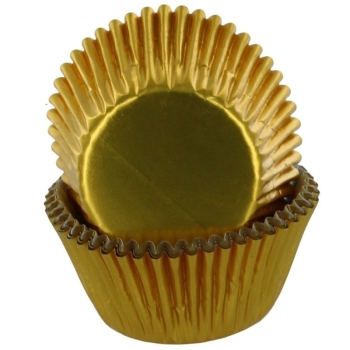 Cupcake Baking Cases - Foil Gold